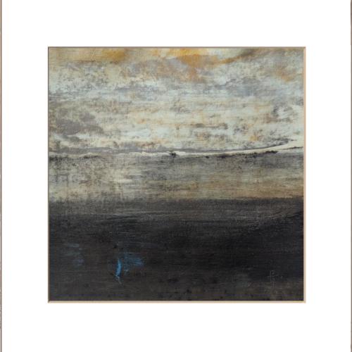 Paysage N° 35 / 20x20cm gouache sur toile