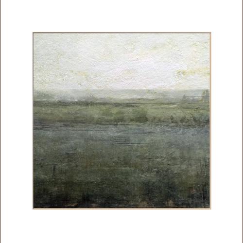 Paysage N° 36 / 20x20cm gouache sur toile